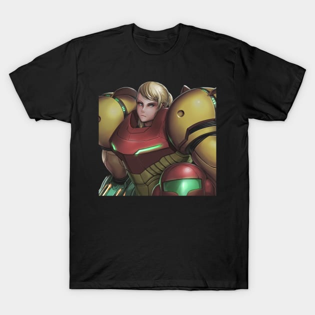 Metroid Prime Samus T-Shirt by hybridmink